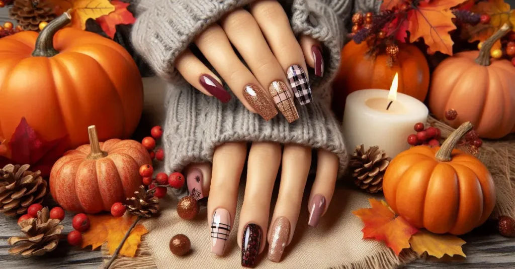 10 Must-Try Fall Acrylic Nails-Latest designs