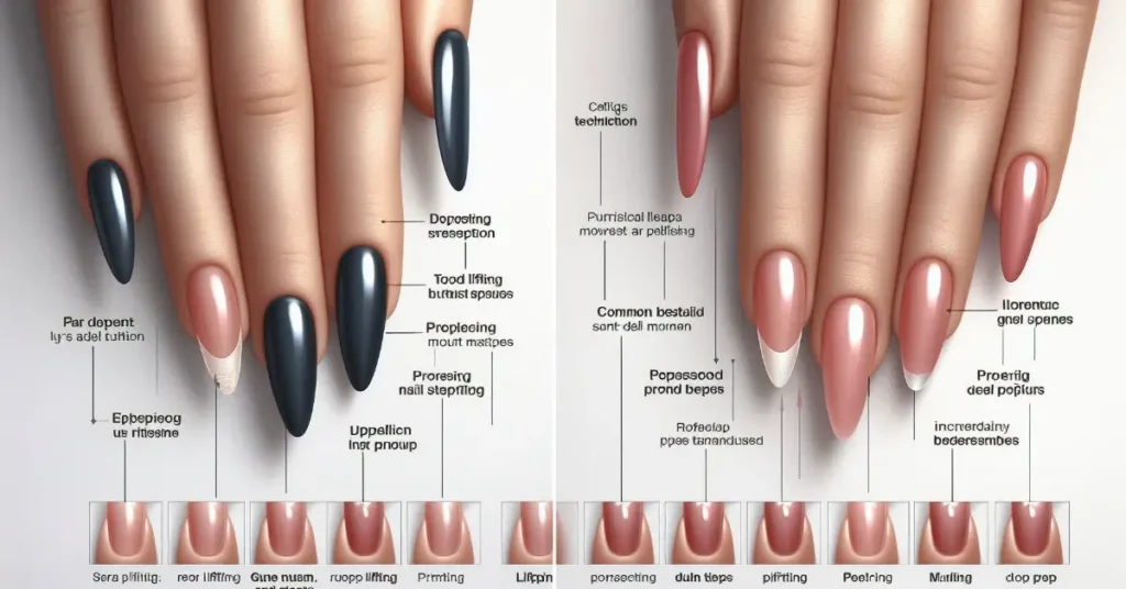 Comparison between to types of nails