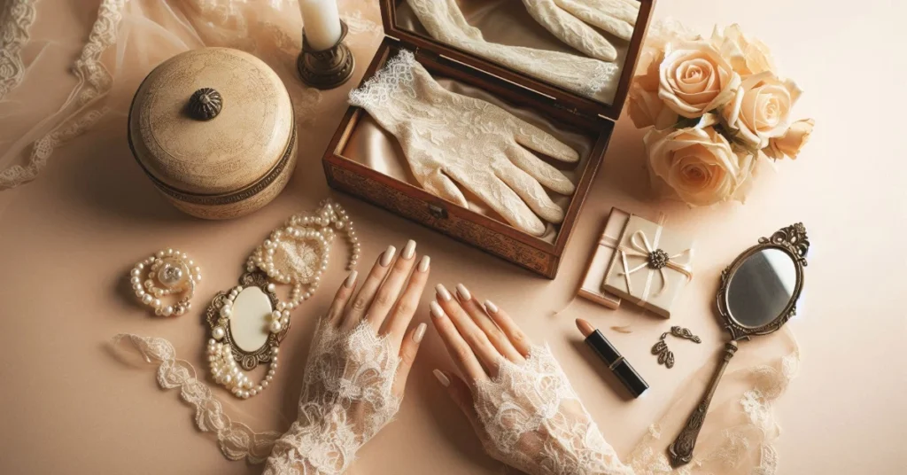 Ivory Cream Nails