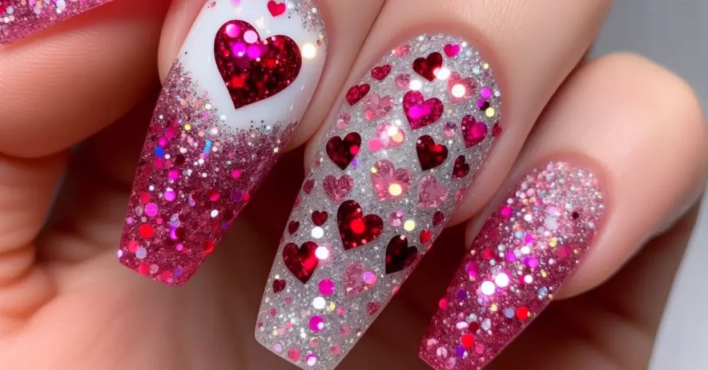 Glittery Hearts