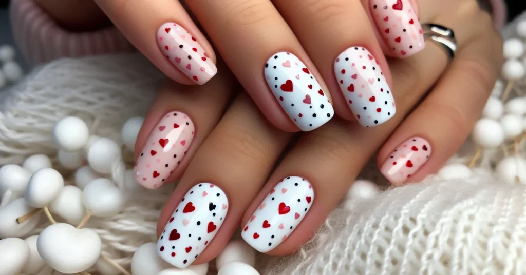 Polka Dot Hearts