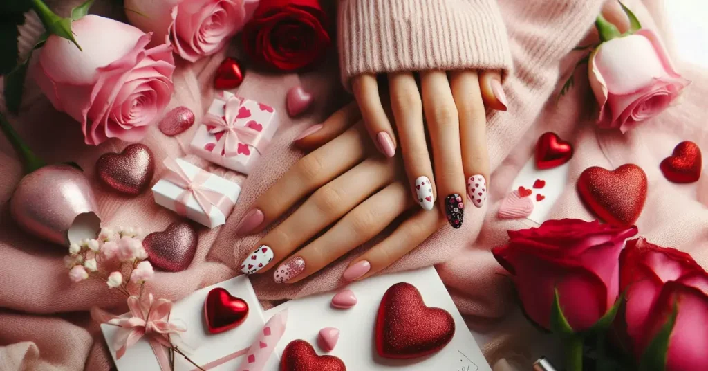 Romantic and Easy-to-DIY Valentine's Day Heart Nail Art Ideas?